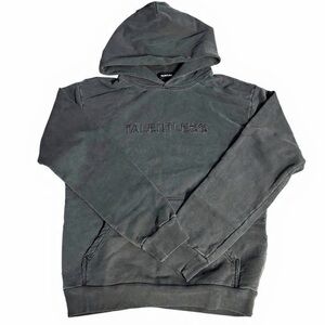 TALENTLESS Washed Vintage Charcoal Hoodie for Men